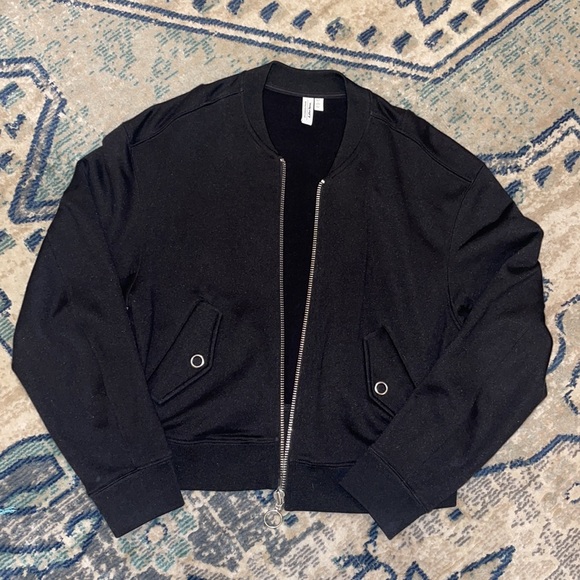 & Other Stories Stockholm Atelier Women’s Black Cropped Jacket Size 6 - Picture 2 of 8